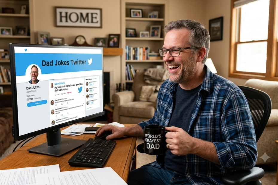 dad jokes twitter